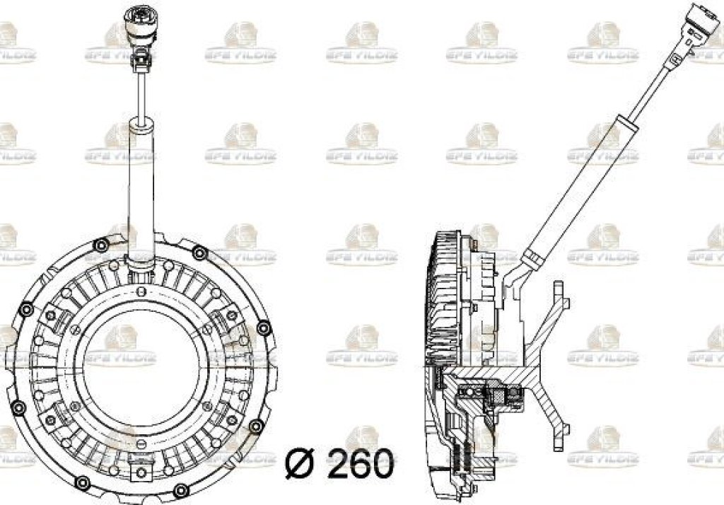 FAN GÖVDESİ AXOR 1840 (ELEKTRİKLİ YENİ MODEL)
