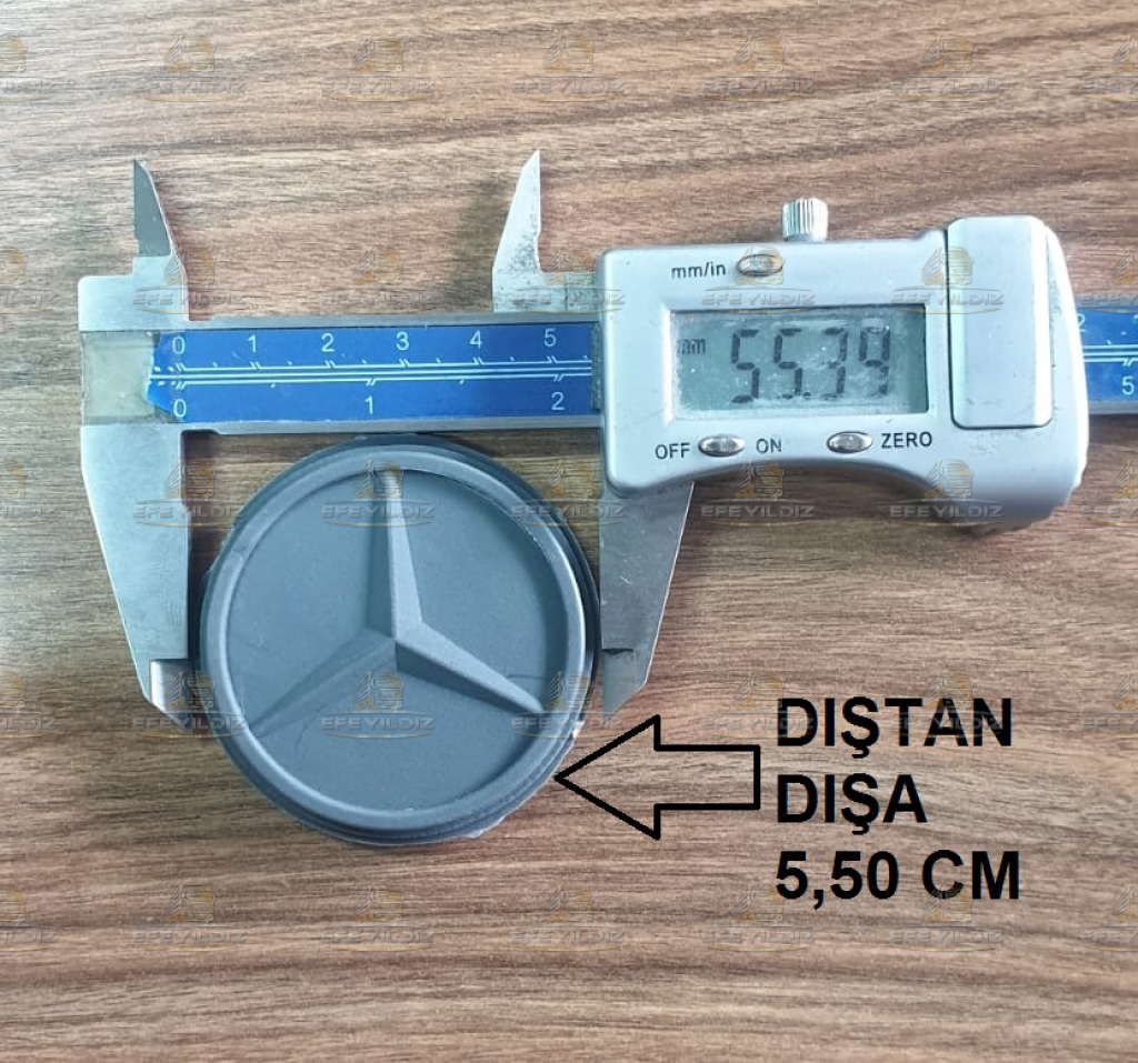 ARMA MERCEDES DİREKSİYON YILDIZI (ÖLÇÜ DIŞTAN DIŞA 5.50 CM) (İÇTEN İÇE 5,00 CM)